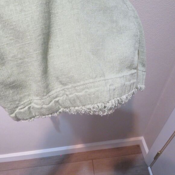 Thread & Supply Wide Leg Crop Pants Rayon/Linen Blend Size L - Picture 4 of 8